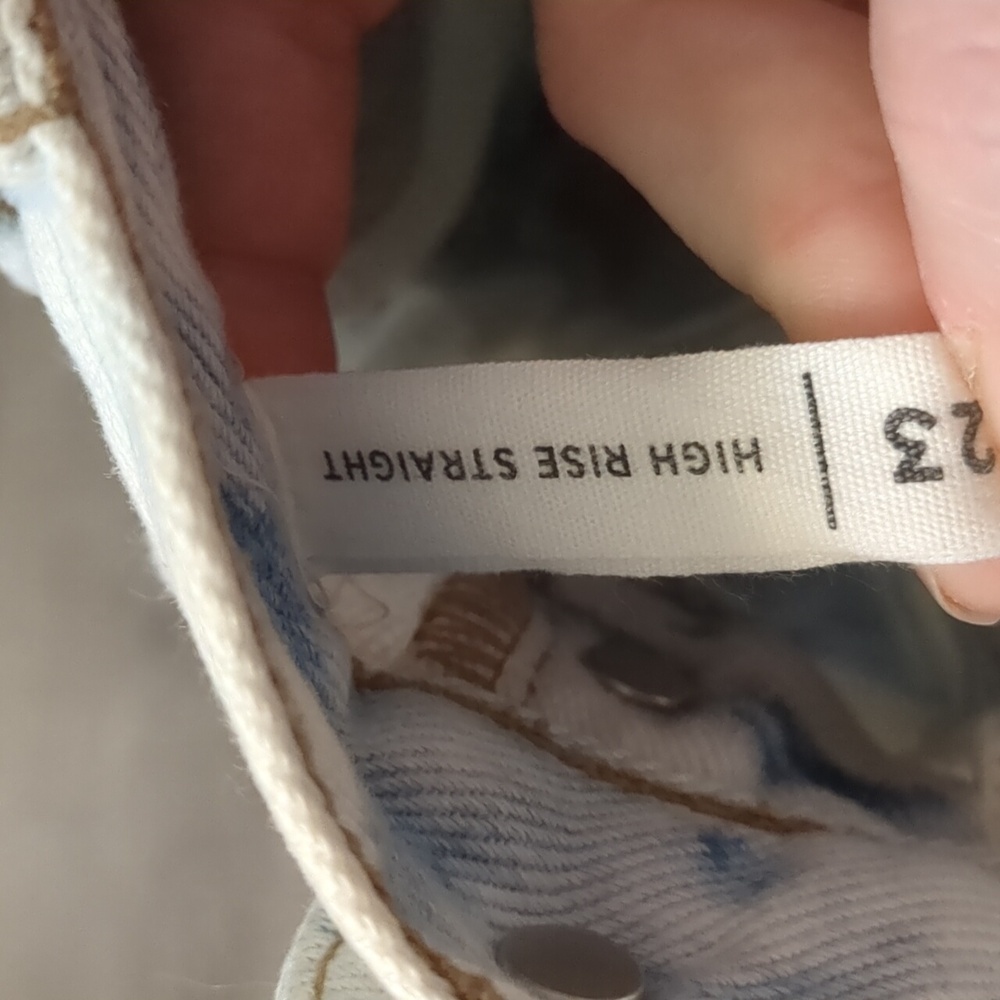 PacSun Tie Dye High Waisted Straight Leg Jeans size 23 - Picture 9 of 10